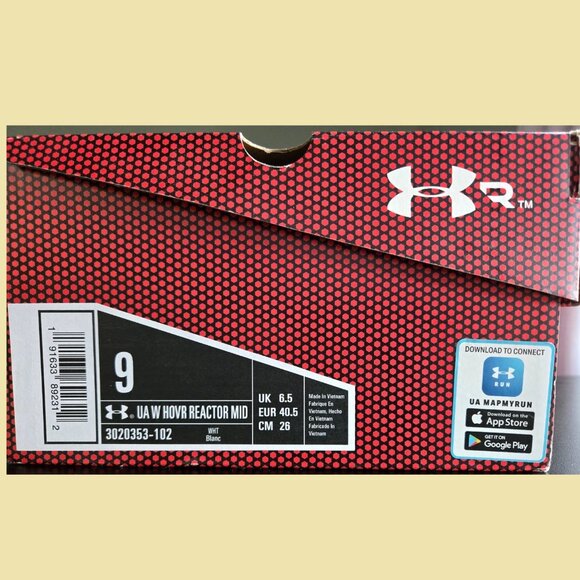 Under Armour HOVR Reactor Mid Cold Gear Connected Runner Ivory/Rose Gold 3020353 - Picture 8 of 15